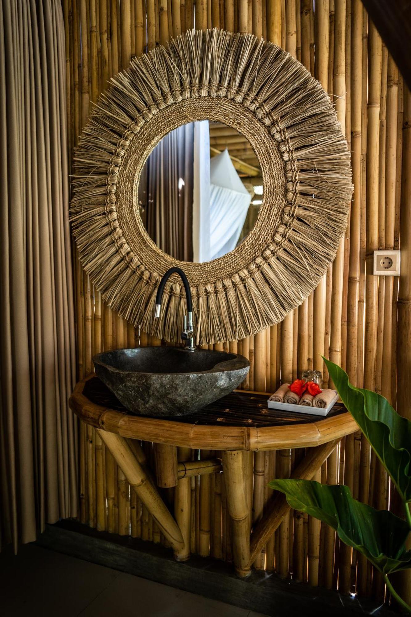 Vila Eco Bamboo Island Bali - Bamboo House #3 Selat Exteriér fotografie