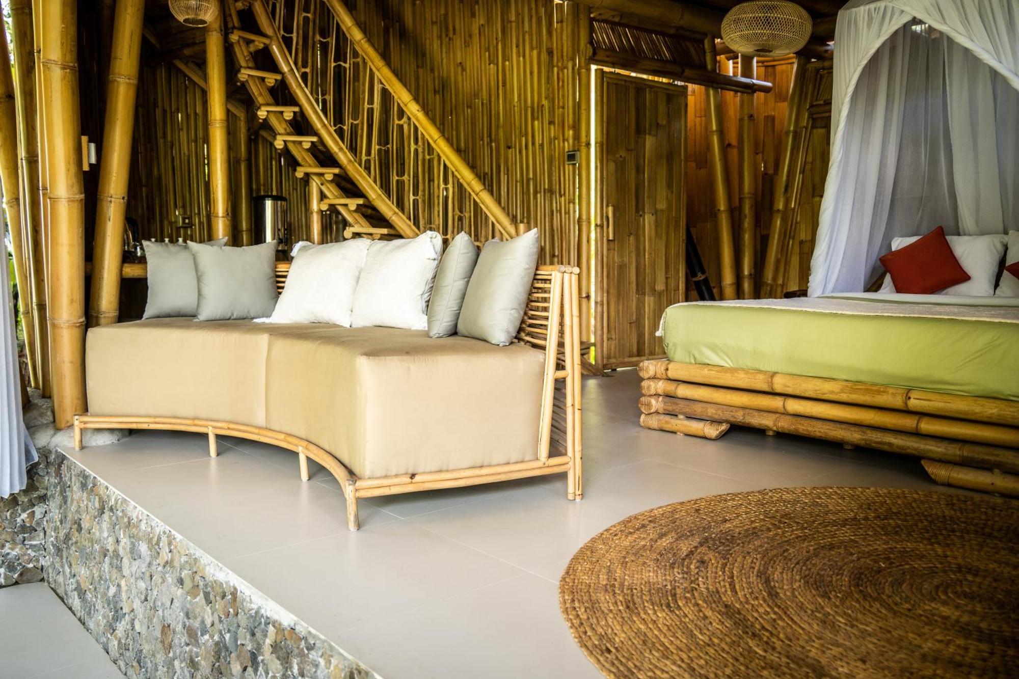 Vila Eco Bamboo Island Bali - Bamboo House #3 Selat Exteriér fotografie