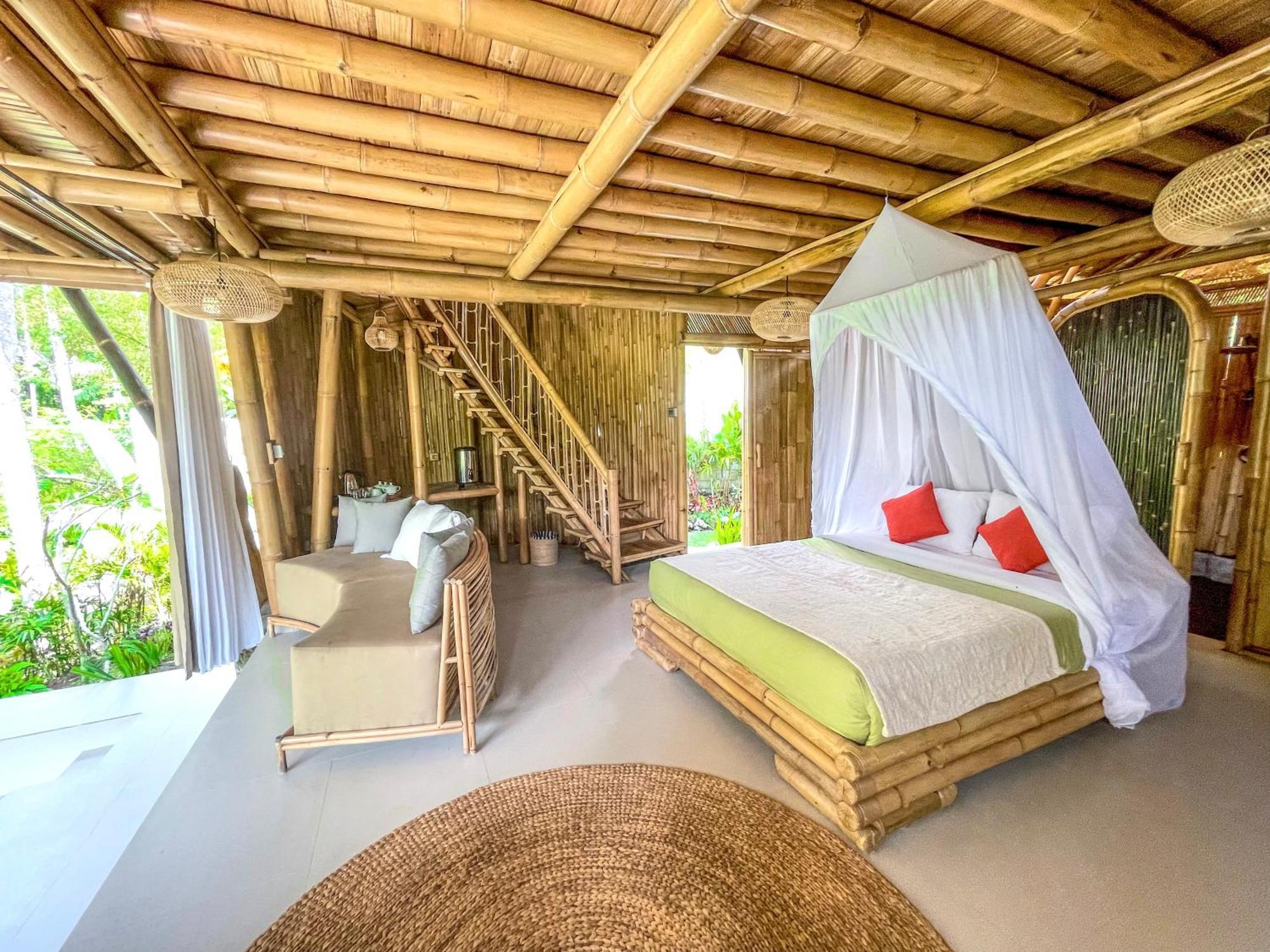 Vila Eco Bamboo Island Bali - Bamboo House #3 Selat Exteriér fotografie