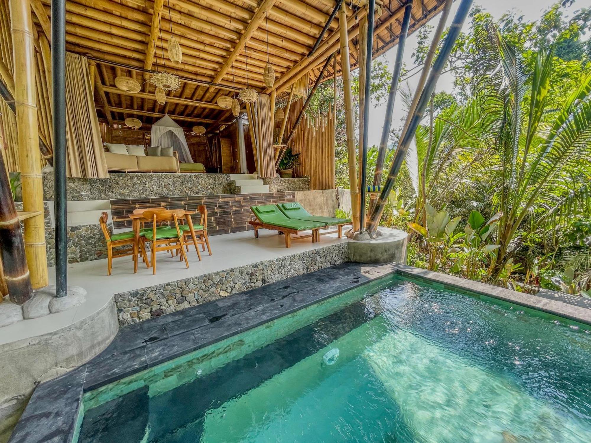 Vila Eco Bamboo Island Bali - Bamboo House #3 Selat Exteriér fotografie